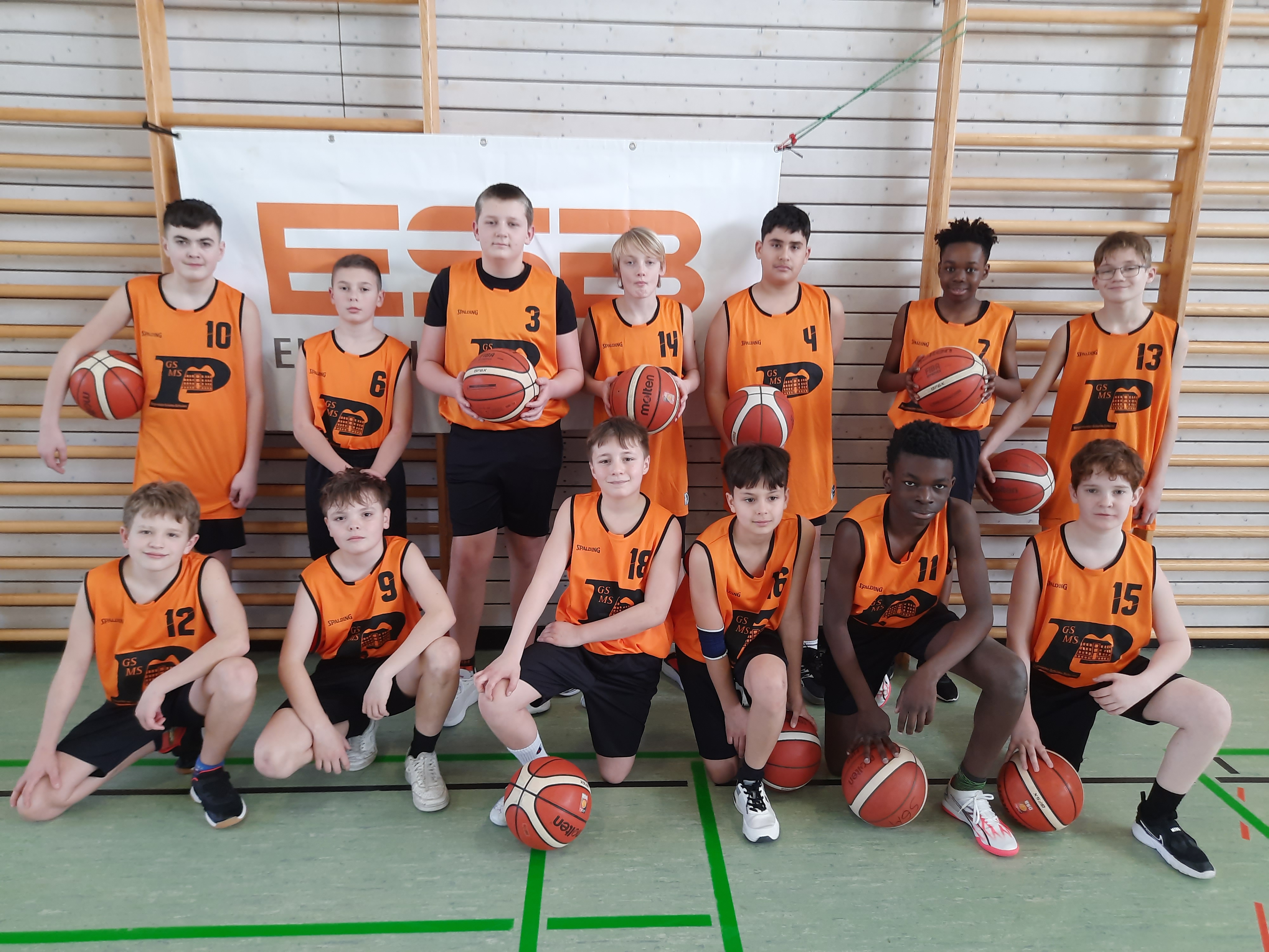 Basketball-Team der Bürgermeister-Schütte-Mittelschule